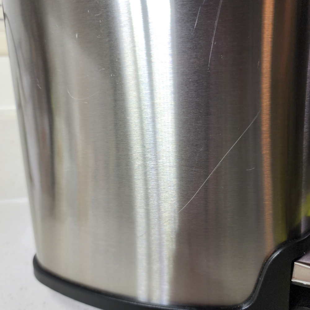 Stainless Steel Trash Can with Pedal. Receptable With Lid. New No Tags - Picture 13 of 13